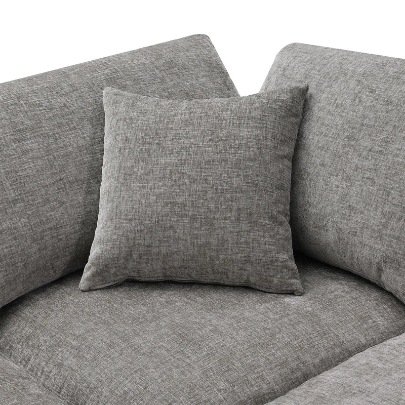 Modern Modular Cloud Sofa Bed, 6 Seat Sectional Couch Set With Ottoman, Free Combination, Convertible U Shaped Sleeper Sofa For Living Room by HouseOfZazla