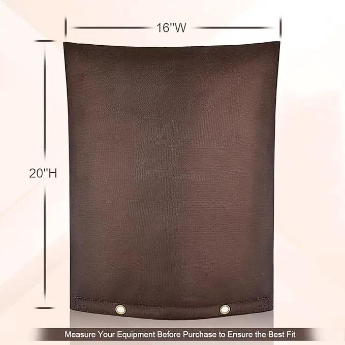 Outdoor Backflow Preventer Cover - 16''W x 20''H, Winter Freeze & Weatherproof Protection for Irrigation Pipes & Sprinkler Valves- Brown by GreenHaven Gardens