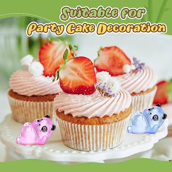 35 Pcs Mini Panda Figurines Luminous Cute Animals Landscape Decoration Mini Resin Animals Figures Glow in The Dark for DIY Ornament Craft Party Cake Topper by GreenHaven Gardens