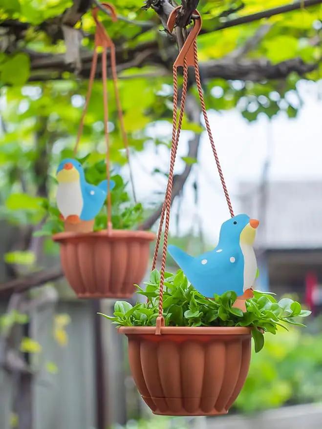 4Pcs Plant Watering Globes, Kalolary Bird Shape Self Watering Spikes Terracotta Drip Water Stakes Irrigation Watering Bulbs for Pot, Indoor, Outdoor, Vacation by GreenHaven Gardens