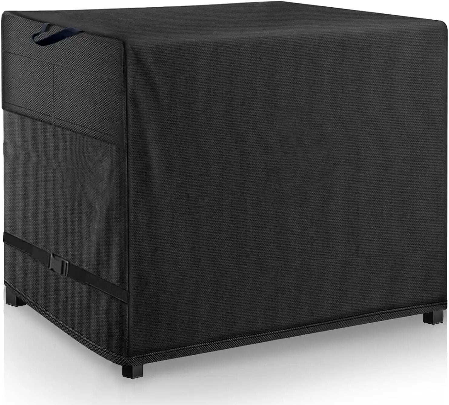Outdoor Bar Cover Heavy Duty Waterproof Cover for Wicker with 54 inch Outdoor Utility Cart and Storage Cabinet Black by GreenHaven Gardens