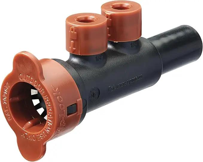 Orbit 67047 - 1/2" x 1/4" Drip-Lock 2-Port Extension Manifold by GreenHaven Gardens