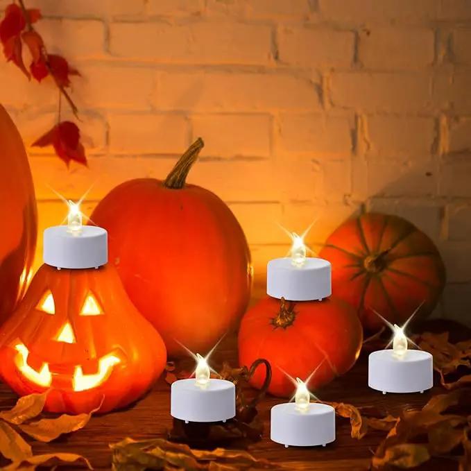 Tea Light Candles with Remote Control,24pack Flickering Flameless LED Candle,Long Lasting 400+Hours,Battery Operated with Timer for Home Decoration Seasonal &Festival Celebration WarmWhite by GreenHaven Gardens