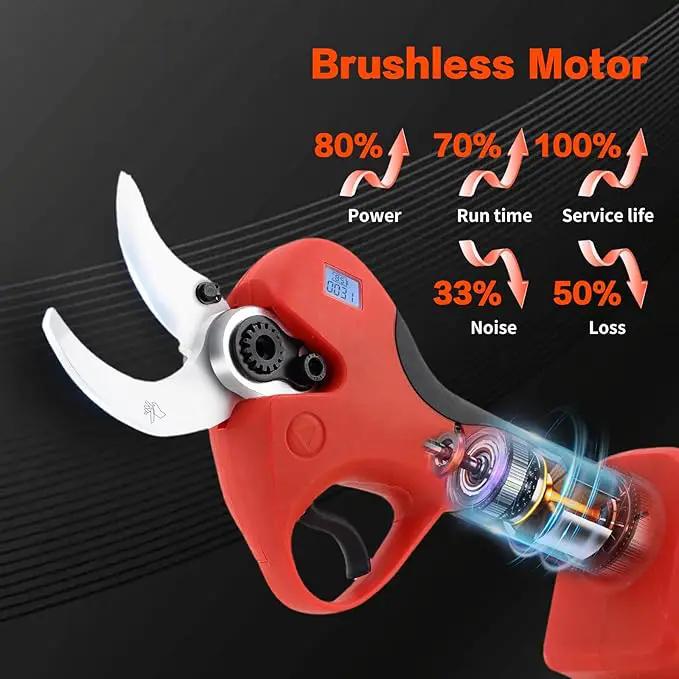 Pole Electric Pruning Shears with Portable Bag.Pole 1.6Inch(4CM) Electric Pruner for Tree Trimming Pole Tree Trimmer with 2Pcs 2000mAh Batteries(Jovant) by GreenHaven Gardens