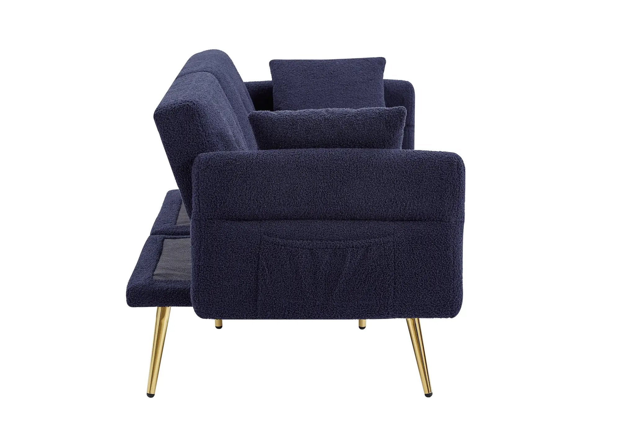 Modern Teddy Upholstered Accent Loveseat Sofa by HouseOfZazla