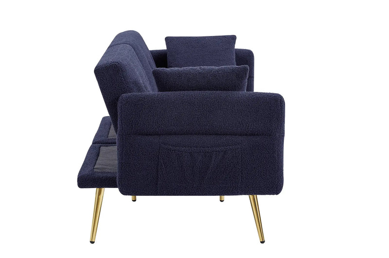 Modern Teddy Upholstered Accent Loveseat Sofa by HouseOfZazla