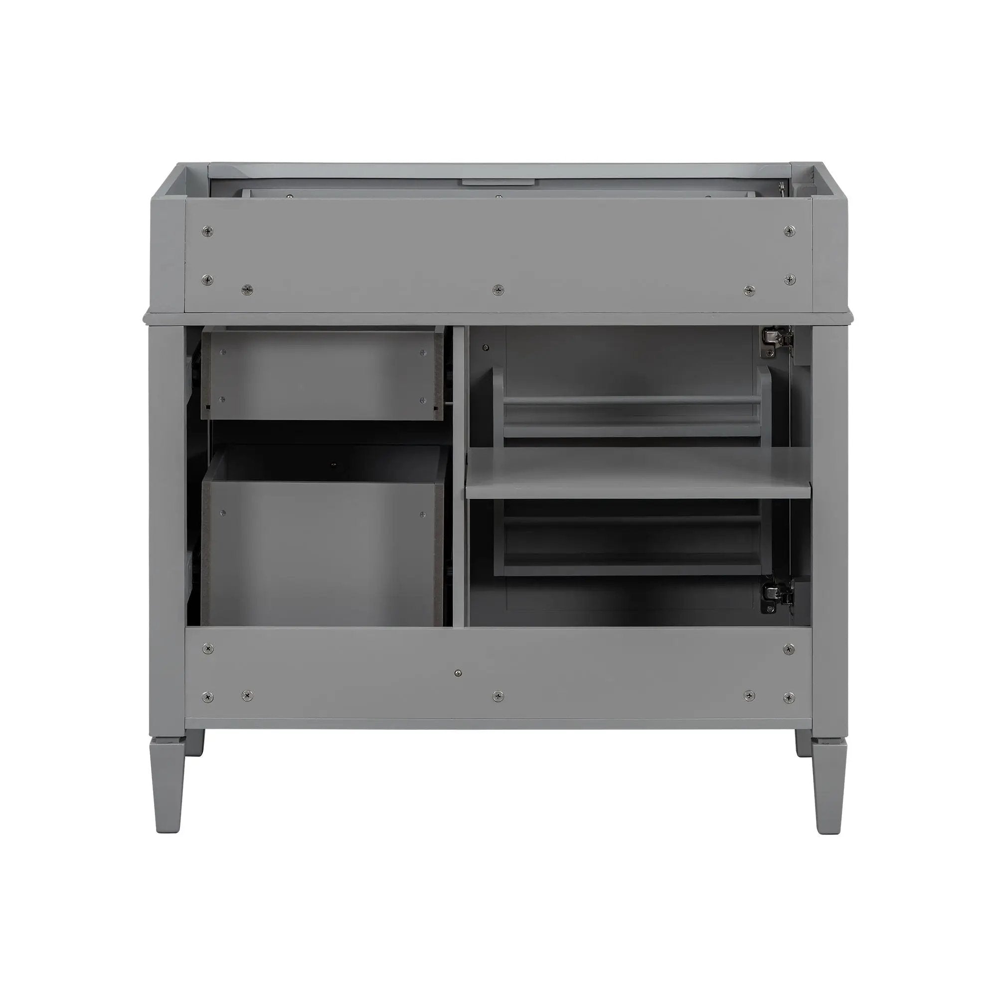Bathroom Vanity With 2 Drawers And Tip-Out Drawer, Storage Cabinet by Unique Piece Furniture
