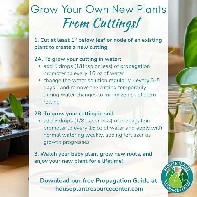 Houseplant Prop Drops - Propagation Promoter & Root Growth Hormone | Root Stimulator for Cuttings | Supports Stronger, Healthier Plants | Easy-to-Use Liquid Formula for Water & Soil Propagation | 8oz by GreenHaven Gardens