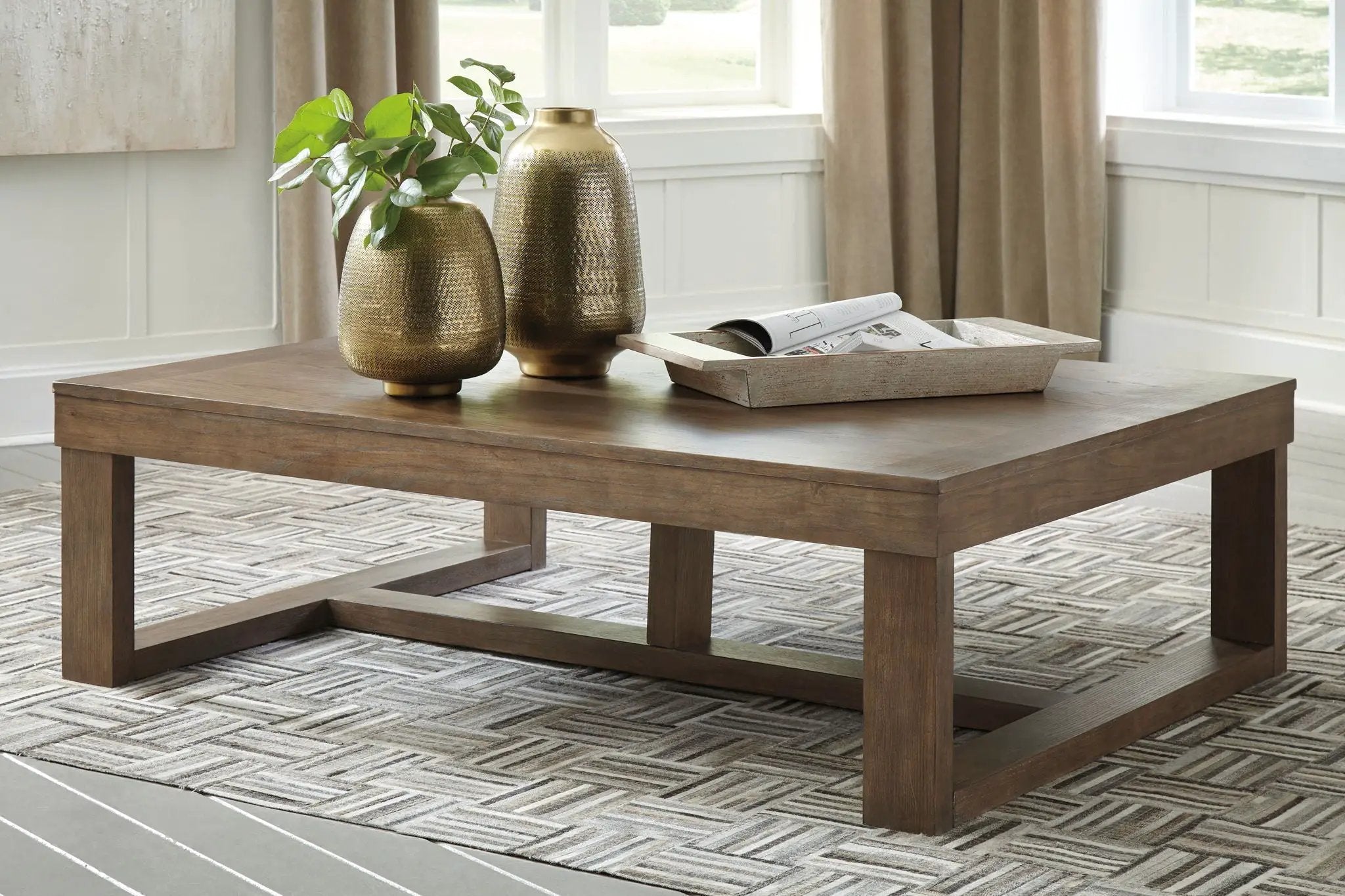 Cariton - Rectangular Cocktail Table - Gray by Unique Piece Furniture