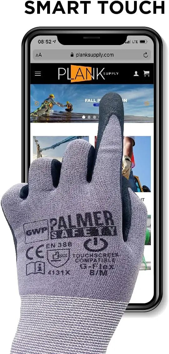 ATERET Work Gloves 12 Pairs Micro-Foam Nitrile Coated Safety Gloves, Seamless Knit Nylon Gloves Home Improvement General Use by GreenHaven Gardens