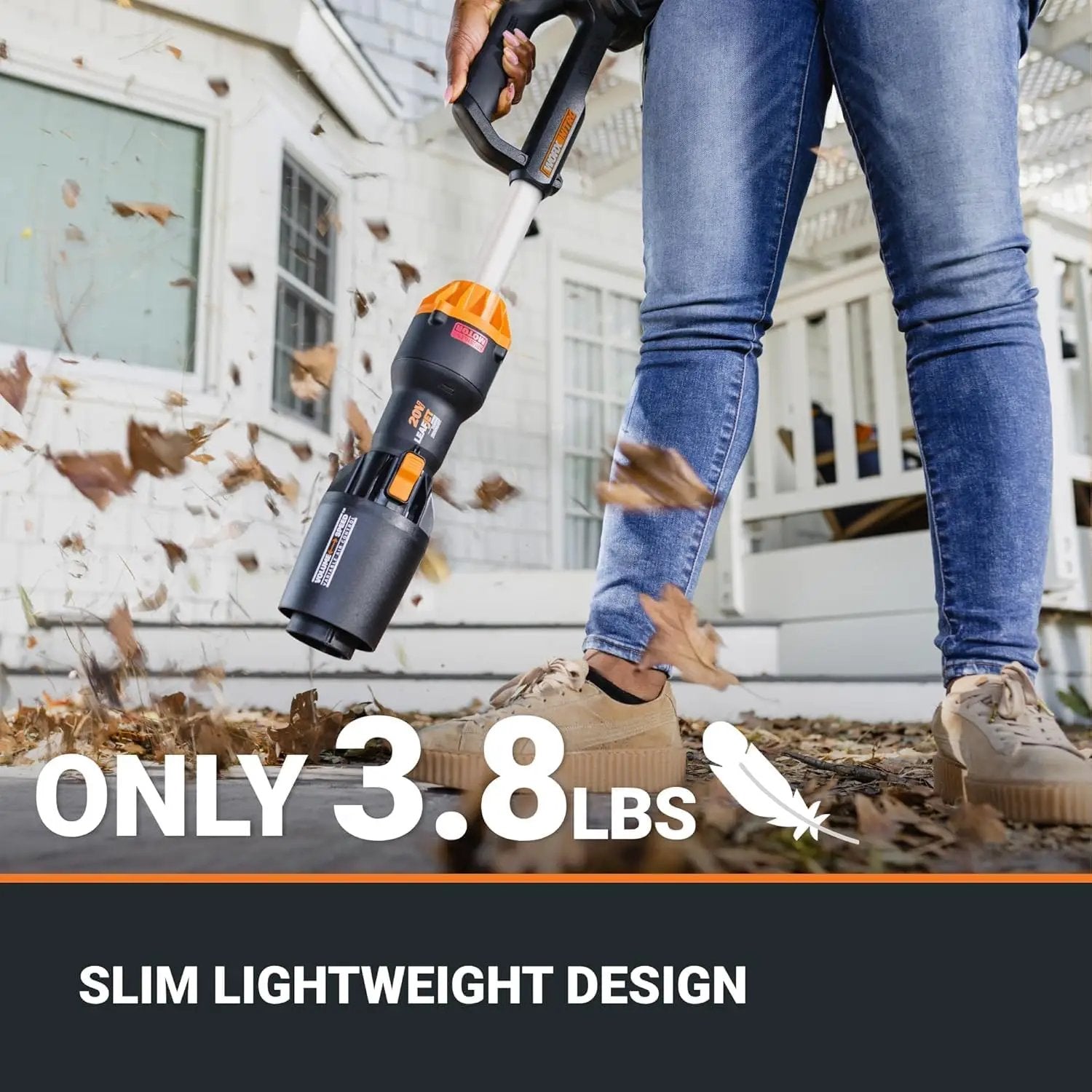 WORX Nitro WG543 20V Cordless Leaf Blower, Electric Blower with 410CFM & 130MPH, Blowers for Lawn Care with 3.8 Lbs, Battery & Charger Included by GreenHaven Gardens