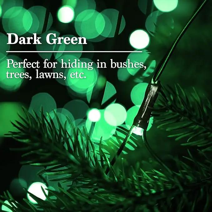 JMEXSUSS 360 LED Green Net Lights Outdoor, Connectable 12ft x 5ft Christmas Net Lights Plug in with Remote, 8 Modes Waterproof Green Christmas Lights for Bushes Christmas Halloween Decorations by GreenHaven Gardens