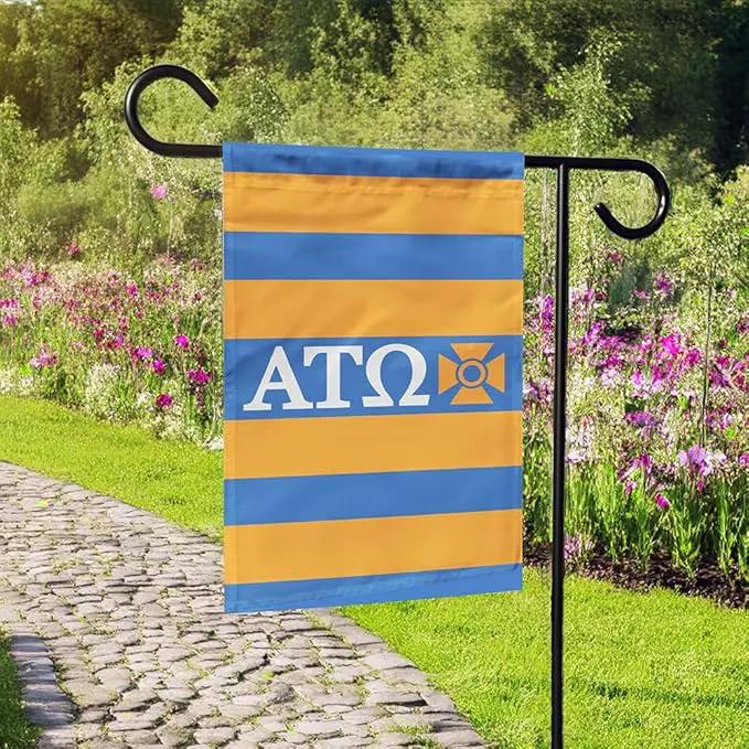 Alpha Tau Omega Licensed Flag Garden 12x19 inches Flag Banner Yard Decor Outdoor Decoration (Alpha Tau Omega #3) by GreenHaven Gardens