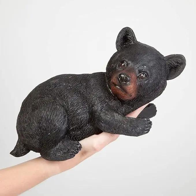 Bits and Pieces – Bear Cub Tree Hugger - Yard Decorations - Adorable Tree Sculpture - Outdoor Decoration - Garden Peeker Yard Art - 13-3/4" x 8" by GreenHaven Gardens