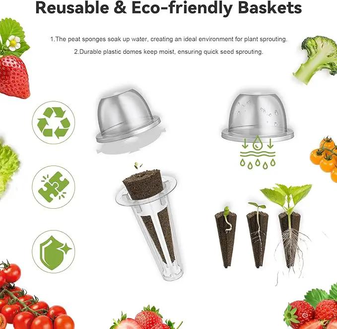inbloom Fruit Seed Pod Kit for AeroGarden, iDOO, Ahopegarden, MUFGA Hydroponic Growing System, 12-Pod, 350+ Seeds Included Strawberry, Cucumber, Green Pepper, Golden Tomato, Radish, Dwarf Pea, Beet by GreenHaven Gardens