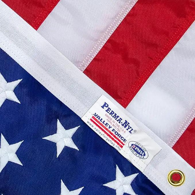 Valley Forge American Flag - 100% Made in The USA - 5' x 8' ft - Koralex II 2-Ply Polyester - Sturdy, Durable and Patriotic - Great for Gardens, Homes, Patios and Cars Flag by GreenHaven Gardens