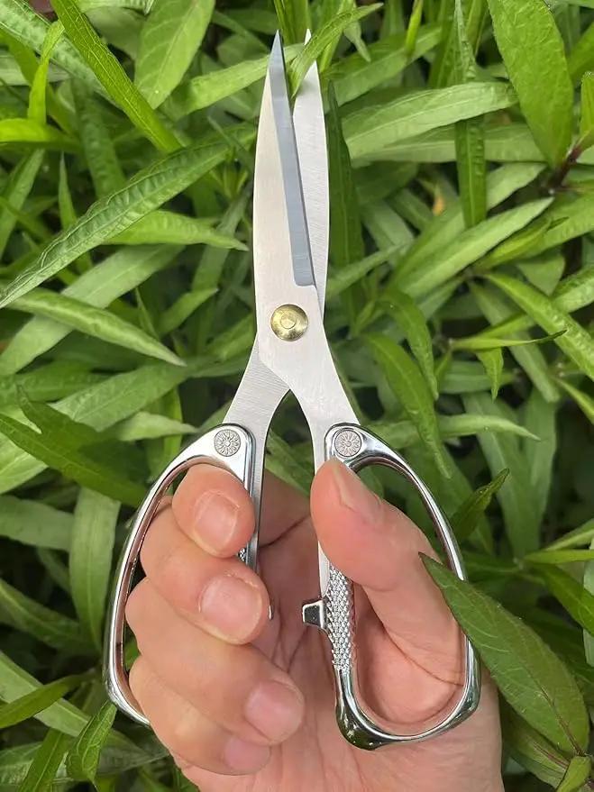 Indoor Plant Shears Bud Trimming Scissors, Japan SK5 Stainless Steel Floral scissors, Flowers Herbs and Stem Cutters, Clippers, Trimmers, Loppers, Bonsai Garden Pruning Scissors by GreenHaven Gardens
