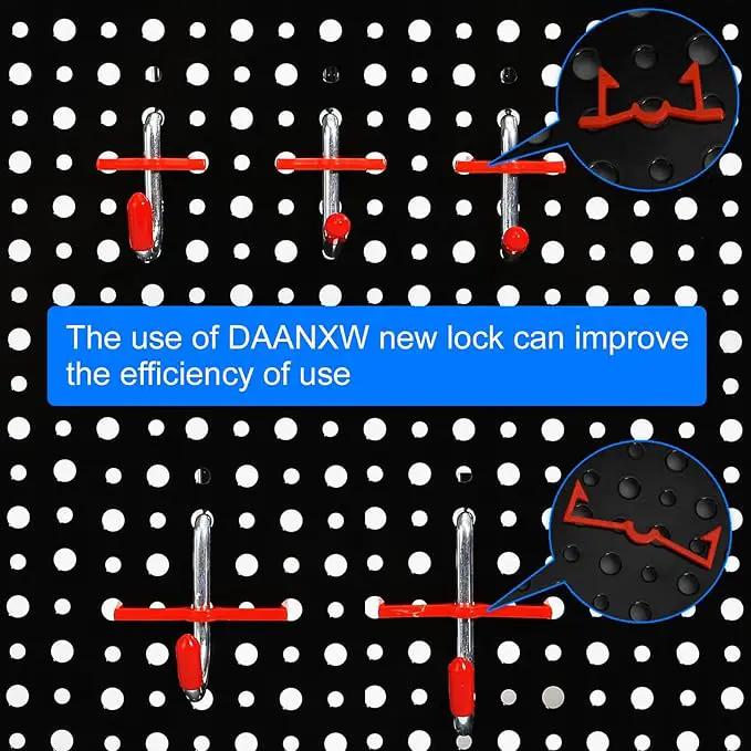 4 Pack Heavy Duty Steel Pegboard Garage Organization Panels,Universal 1/8 and 1/4 Pegboard Accessories,Suitable for Tool Storage,Garage Storage etc.(Black, 16X12) by GreenHaven Gardens