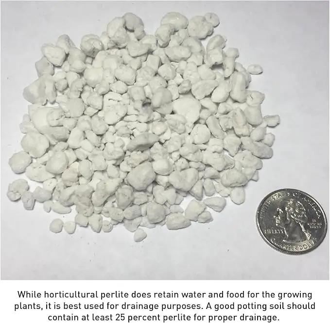 Norcal Perlite Horticultural Organic Certified Premium Screened Coarse – Garden Indoor Outdoor Plants – Soil Additive Better Aeration and Drainage - 4 Cubic Feet (103 Quarts) 1 Bag by GreenHaven Gardens