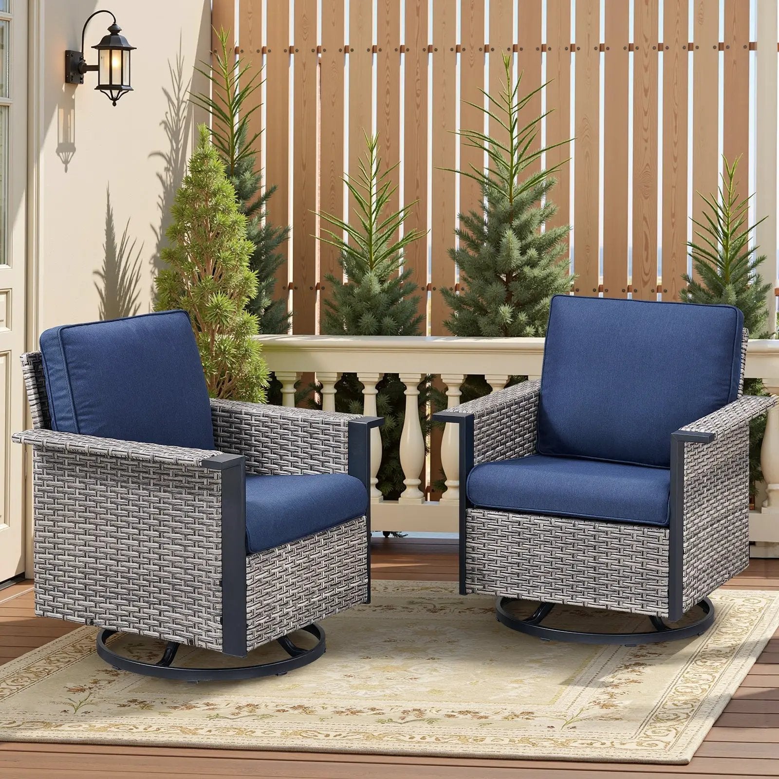 Outdoor Swivel Rocking Chairs by HouseOfZazla