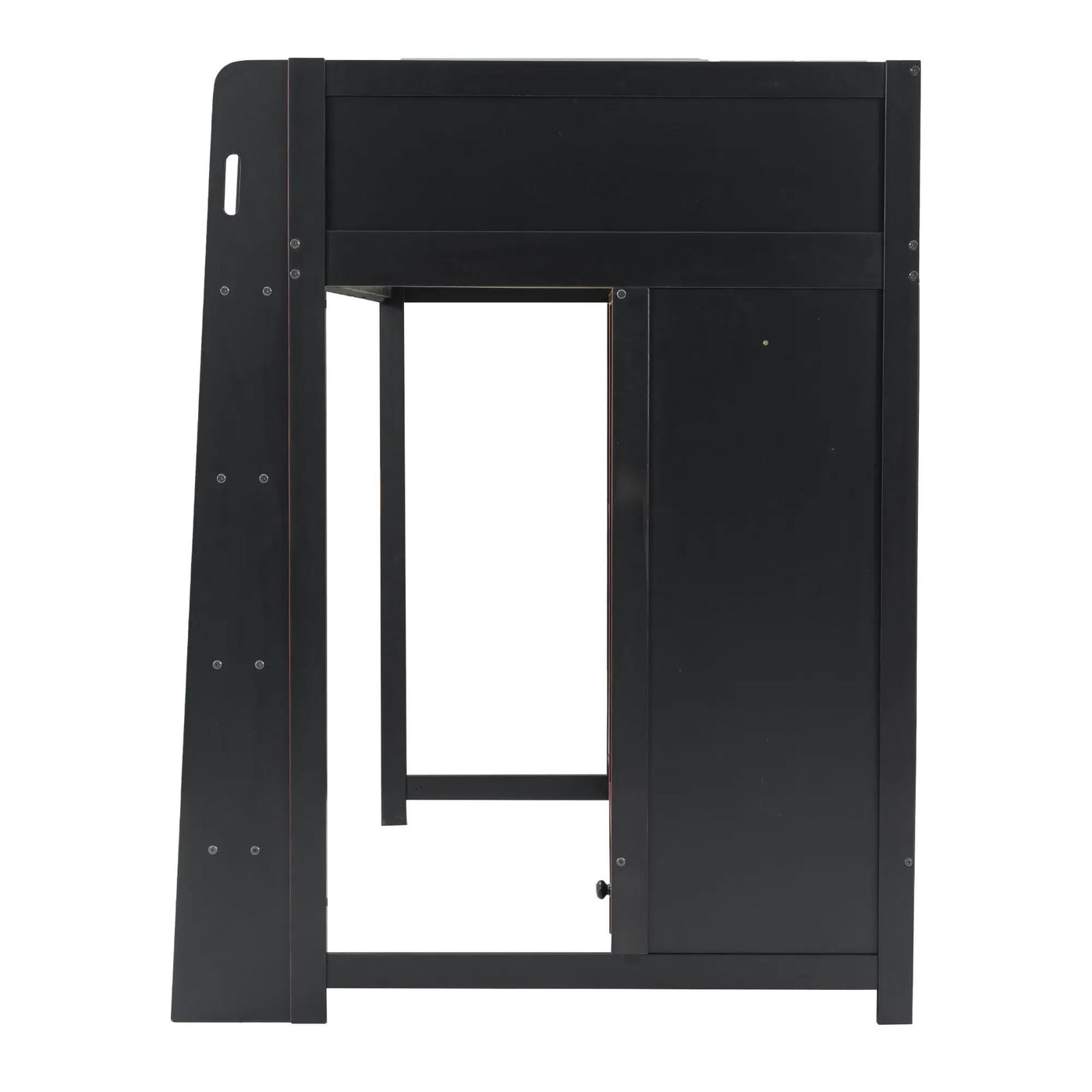 Gaming Loft Bed With Built In Desk, Wardrobe, LED Lighting And Drawer by HouseOfZazla