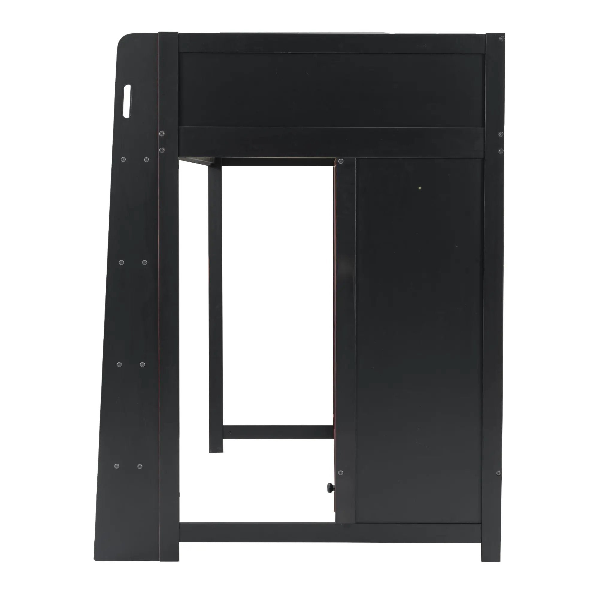 Gaming Loft Bed With Built In Desk, Wardrobe, LED Lighting And Drawer