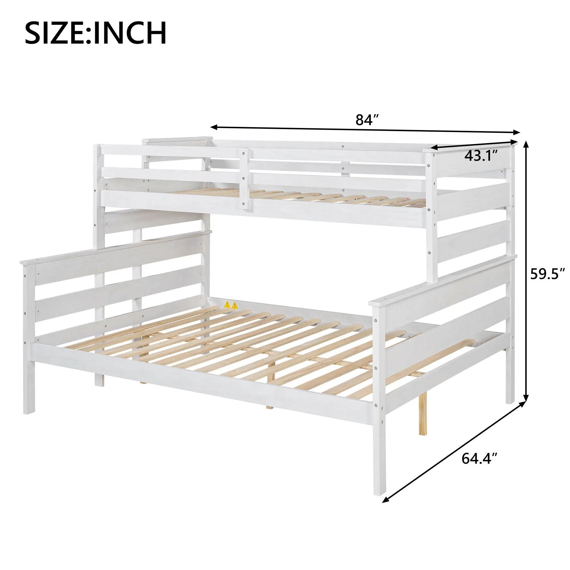 Detachable Design Bunk Bed With Ladder
