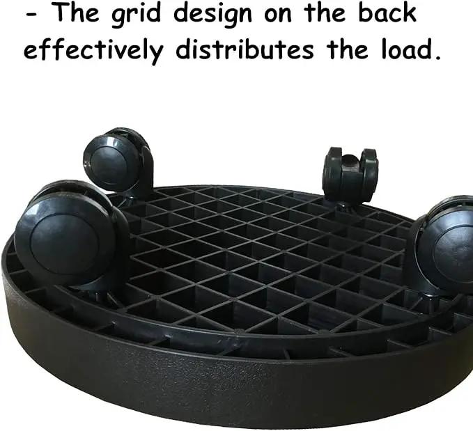 2 Pack of 11 Inch Heavy Duty Plant Caddy with Wheels,Rolling Plant Stand Pot Trolley,Wheeled Planter Saucer Tray,Potted Flower Mover Dolly with Casters Round Coaster for Indoor Outdoor by GreenHaven Gardens