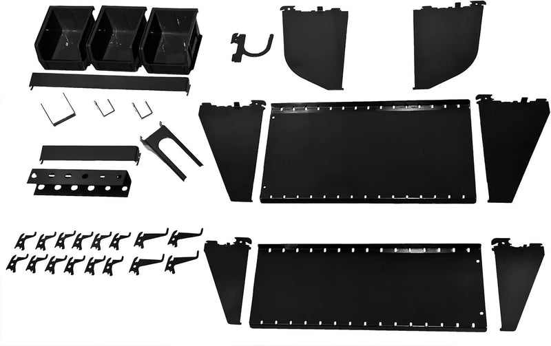Pegboard Organizer Wall Control Metal Pegboard Tool Storage Kit with Accessories by GreenHaven Gardens