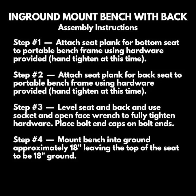 Coated Outdoor Furniture Heavy-Duty Outdoor Bench Thermoplastic Coated, Expanded Metal, Commercial-Grade Seating, Made in America (Inground with Back, 6 Ft, Dark Green) by GreenHaven Gardens