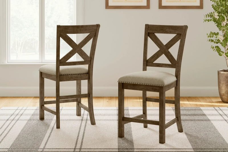 Moriville - Upholstered Barstool (Set of 2) - Beige by Unique Piece Furniture