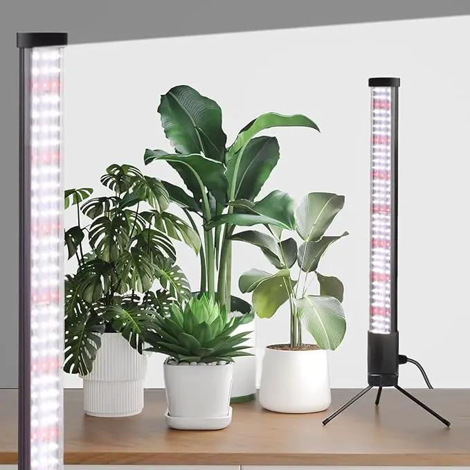T10 Vertical Grow Light, 6000K Full Spectrum Desktop Plant Light 18.9",Hung or Stood, with 3 Modes & 5 Dimming Levels, Suitable Small & Medium Plants Indoors, Auto On Off Timing 4/8/12/18Hrs (1) by GreenHaven Gardens