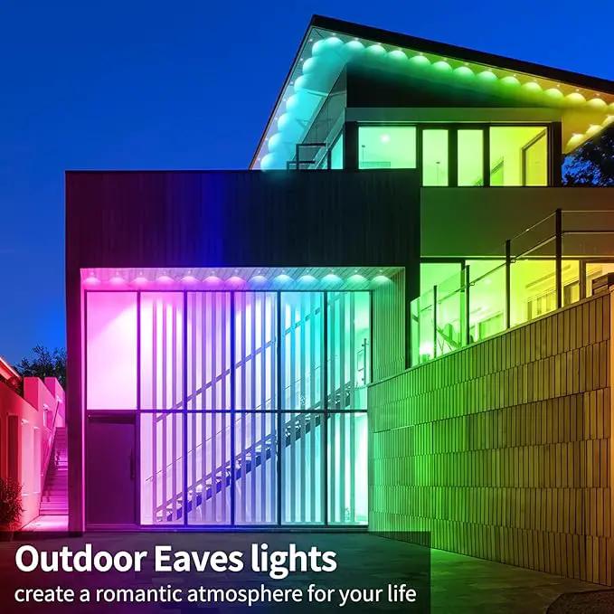 Permanent Outdoor Lights,200ft RGB Eave Lights with App Control Remote,IP67 Waterproof LED Light,Music Sync Outside Light for House,Halloween,Roof,Garden,Christmas Decorations by GreenHaven Gardens