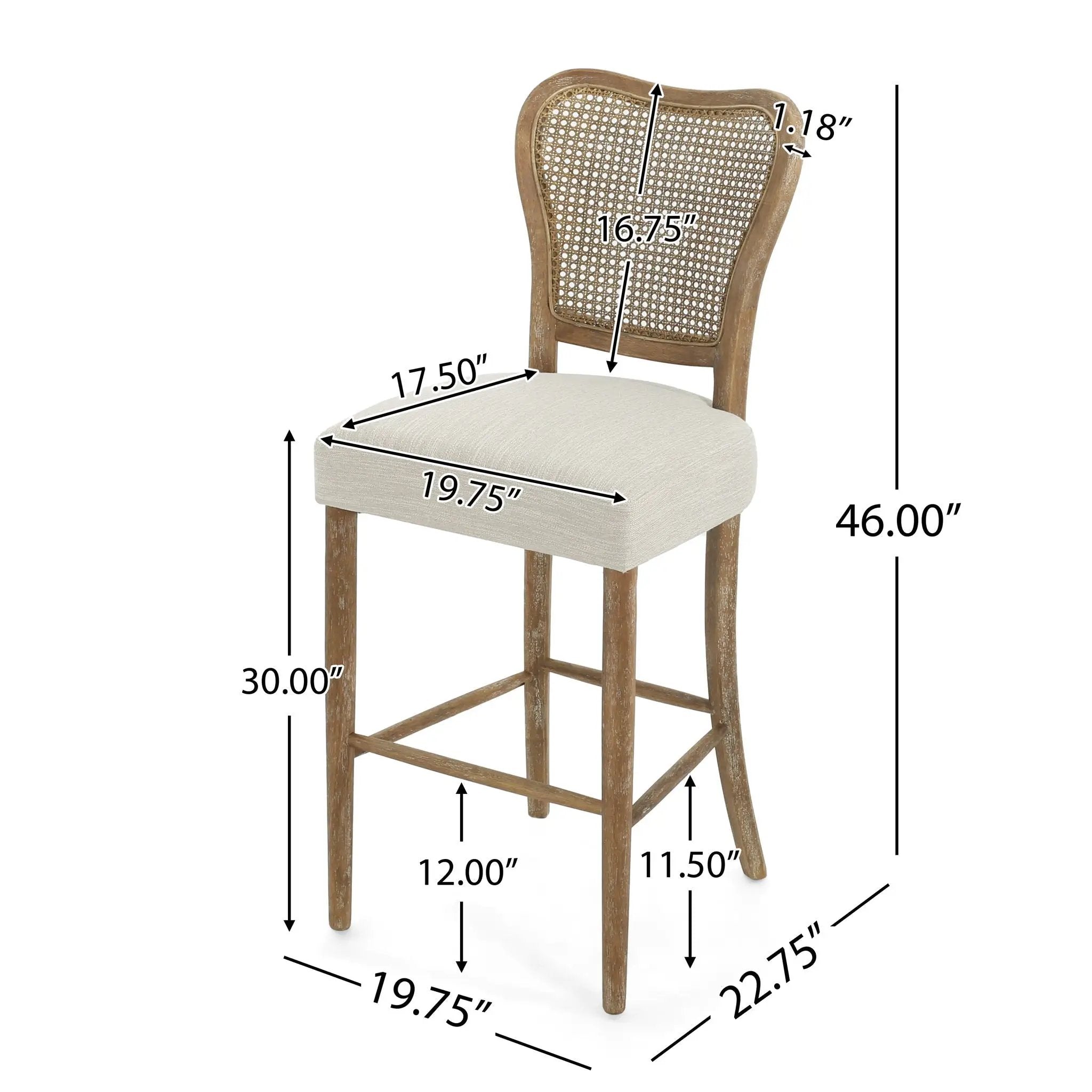 Barstool Set of 2 - Dark Brown by HouseOfZazla