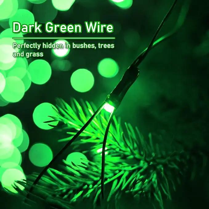 Green Christmas Net Lights Outdoor, 360 LED Plug-in With Remote, 12x5 Ft Extendable 8 Modes Waterproof Net With Green Wire for Bushes Gazebo Lawn Patio Garden Tree by GreenHaven Gardens