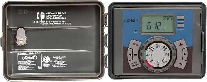 Orbit 27894 - Easy-Set Logic 4-Station Indoor/Outdoor Sprinkler Timer/Controller by GreenHaven Gardens