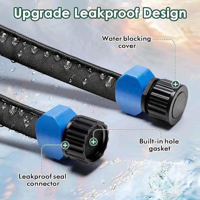 IPOW Thicken 25 ft + 25 ft Heavy Duty Double Layer Design Saves 80% Water Leak Proof Soaker Hose, Drip Watering Hose for Garden, Lawn, Flower Bed, Vegetable Field by GreenHaven Gardens