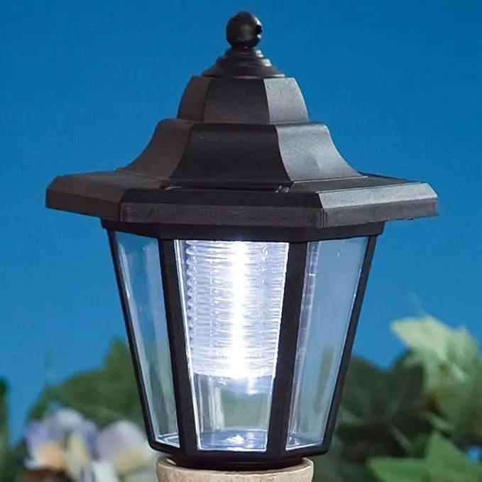 Bits and Pieces-Solar Shepherd Lantern-Solar Powered Garden Lantern - Resin Dog Sculpture with LED Light by GreenHaven Gardens