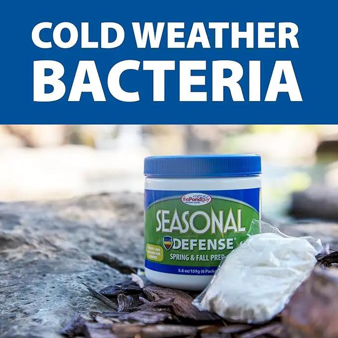 The Pond Guy Seasonal Defense, Spring & Fall Beneficial Bacteria, Barley & Enzymes, Cold Water Pond Sludge & Scum Treatment, Fish & Plant Safe, 24 Packets by GreenHaven Gardens