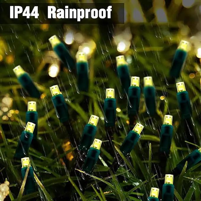 6Ftx4Ft LED Christmas Net Lights Green Wire,Connectable UL Certified Waterptoof Net Lights for Bushes Trees Shurb Garden Outdoor Christmas Decorations by GreenHaven Gardens