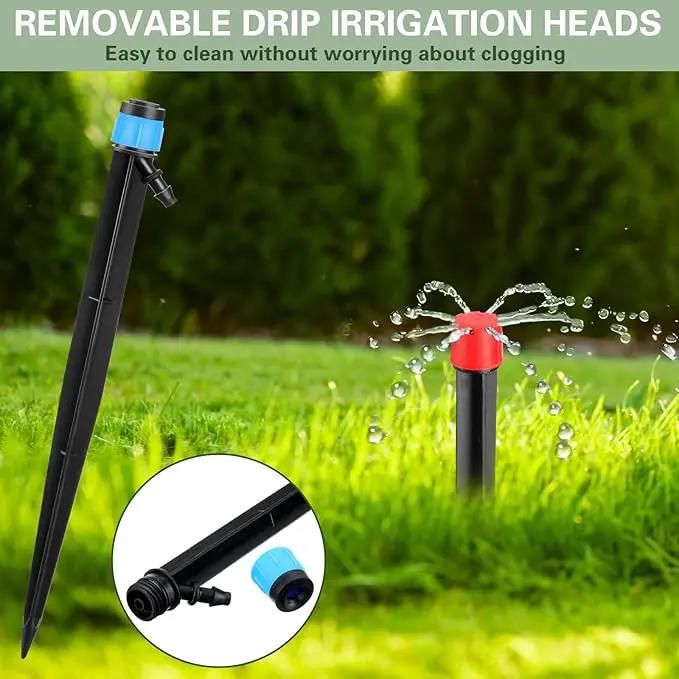 120 Pcs Drip Irrigation Emitters for 1/4'' Drip Irrigation Tubing 60 Irrigation Emitters Sprayer 60 Adjustable 360 Degree Water Flow Drippers for Patio Lawn Garden Watering by GreenHaven Gardens