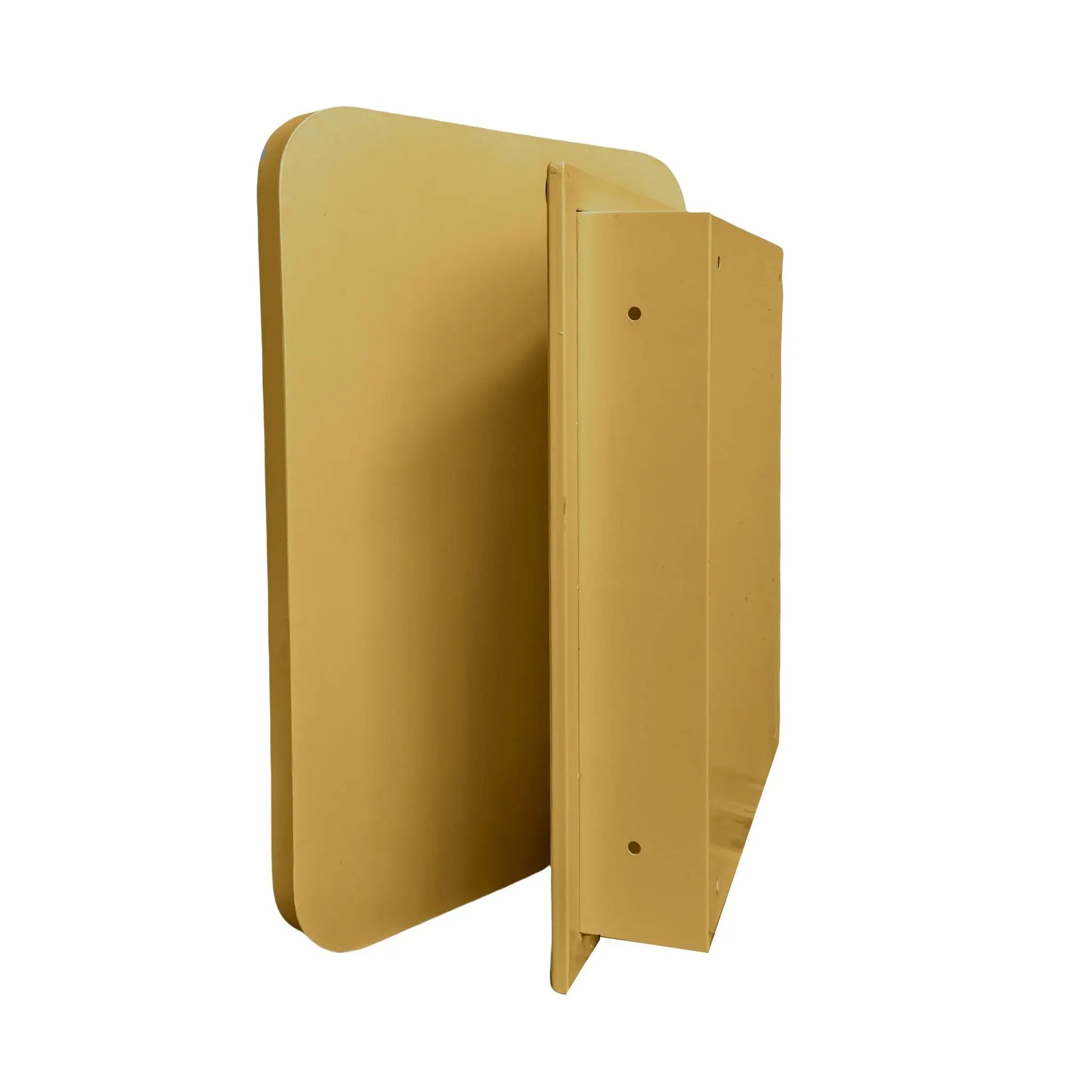 Recessed Metal Framed Medicine Cabinet With Mirror And Adjustable Shelves Wall Mirror With Storage For Bathroom by Unique Piece Furniture