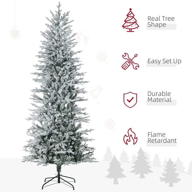 HOMCOM 7.5ft Tall Prelit Artificial Christmas Tree by HouseOfZazla