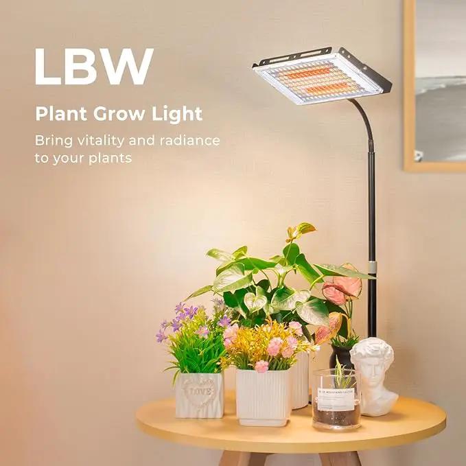 LBW Grow Light for Indoor Plants,144 LED Full Spectrum Plant Light for Indoor Plants, Large Desk Grow Lamp with On/Off Switch, Height Adjustable, Flexible Gooseneck, Ideal for Indoor Grow by GreenHaven Gardens