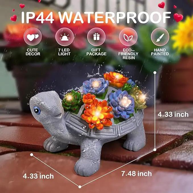 Eletorot Solar Turtle Garden Outdoor Statues: Outdoor Decor for Gardening Patio, Backyard, Yard, Birthday Gifts for Women Grandma Mom by GreenHaven Gardens