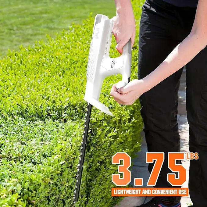 Litheli 20V Cordless Hedge Trimmer 16" (5/8" Cut), Handheld Shrub/Bush Trimmer, Lightweight for Thick Branches & Yard Work,Work with Litheli 20V System (2.5Ah Battery Incl.) by GreenHaven Gardens