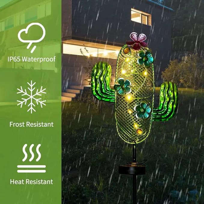 dreamysoul Solar Garden Lights, Outdoor Solar Cactus Lights Stake Waterproof for Garden Patio Yard Pathway Decoration by GreenHaven Gardens