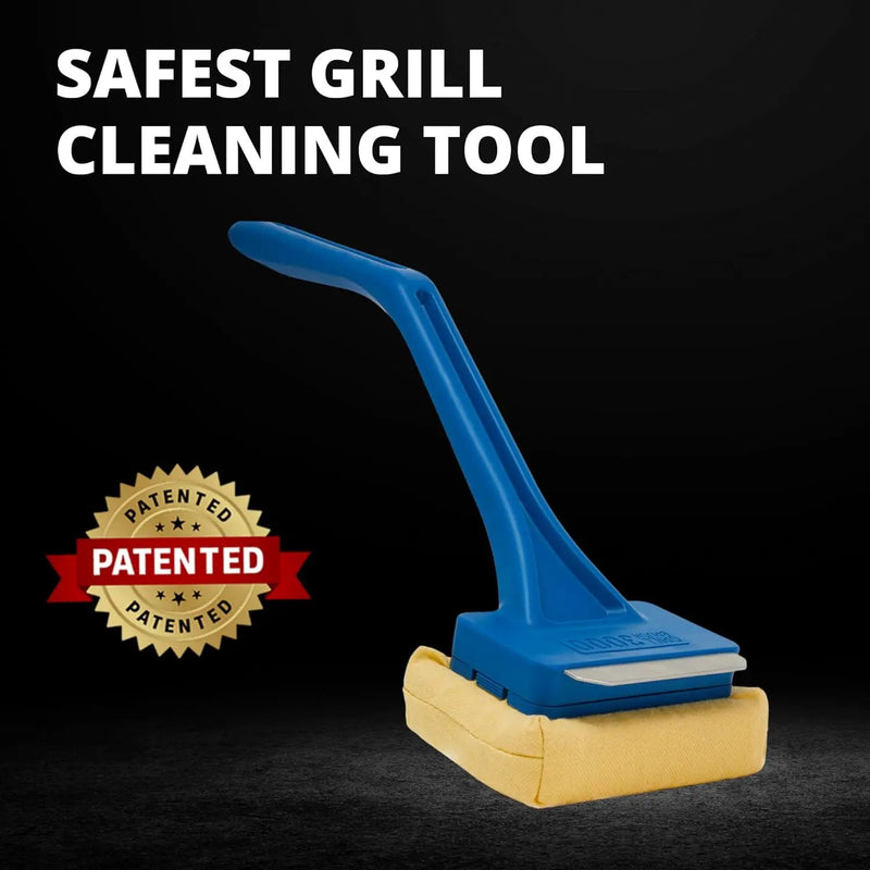 Grill Rescue BBQ Replaceable Scraper Cleaning Head, Bristle Free - Safe, Durable and Unique Scraper Tools for Cast Iron or Stainless-Steel Grates, Barbecue Cleaner (GB3000) by GreenHaven Gardens