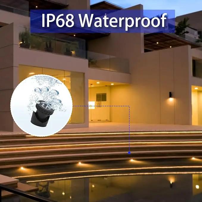 RGB Pond Lights with Timer, IP68 Waterproof Underwater Dimmable LED Fountain Lights for Outdoor Landscape Fish Tank Pond Fountain Waterfall Garden Lawn, 5 Lights by GreenHaven Gardens