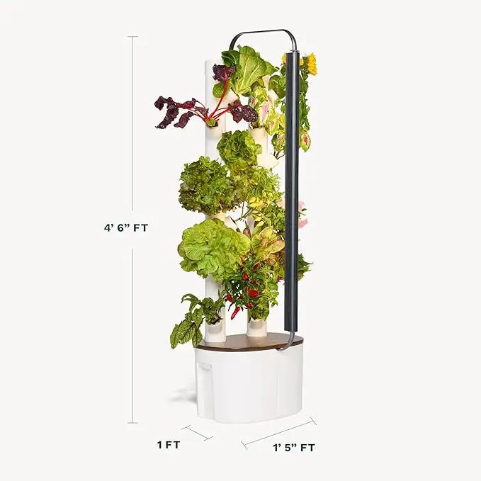 Gardyn Studio Hydroponics Growing System Kit & Vertical Indoor Garden Planter | Smart Herb Garden | Includes 16 Non-GMO Indoor Plants, Herbs, Vegetables & LED Grow Light for Your Home Gardening System by GreenHaven Gardens